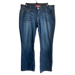 Lucky Brand Womens Sz.14 Denim Jeans Dark washed Lola Boot cut Ankle Flared